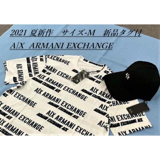 アルマーニエクスチェンジ(ARMANI EXCHANGE)の大人気/ギフトにも/2021夏新作/ A|Xロゴ/ Tシャツ06A/サイズ-M(Tシャツ/カットソー(半袖/袖なし))