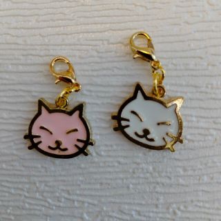 マスクチャーム ネコ☆62☆ 猫ファスナーチャーム　同梱200円引き☆(チャーム)