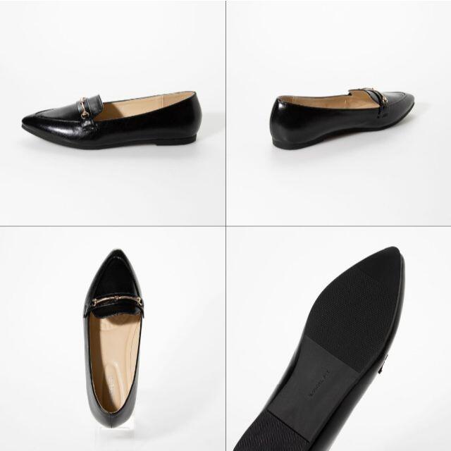 【新品 未使用】パンプス 22.5cm ブラック スムース 黒 20442 レディースの靴/シューズ(ハイヒール/パンプス)の商品写真