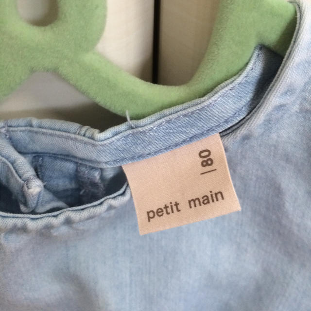 petit main(プティマイン)の☆petit main☆リボンチュニック キッズ/ベビー/マタニティのベビー服(~85cm)(シャツ/カットソー)の商品写真
