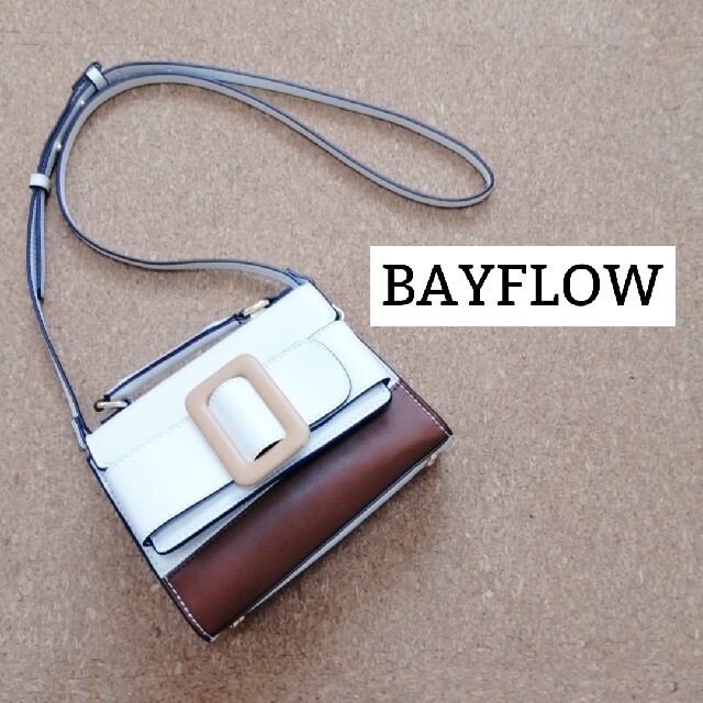 BAYFLOW(ベイフロー)の[BAYFLOW]ベイフローバイカラーショルダーバッグハンドバッグ レディースのバッグ(ショルダーバッグ)の商品写真