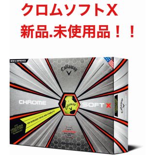 キャロウェイ(Callaway)のCallaway クロムソフトX TRUVIS  イエローブラック　新品(ゴルフ)