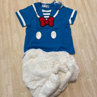 ディズニー(Disney)のドナルド　なりきりコスチューム　コスプレ　80サイズ(その他)