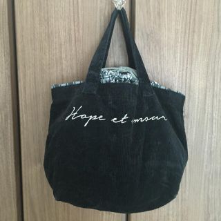 ミスティウーマン(mysty woman)の《非売品》《美品》コールテントートBAG(ハンドバッグ)