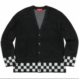 シュプリーム(Supreme)のsupreme brushed checkerboard cardigan S(カーディガン)