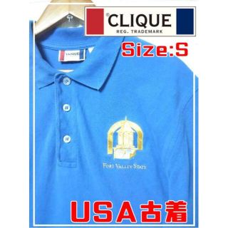 USA古着 CLIQUE ポロシャツ　SS845(ポロシャツ)