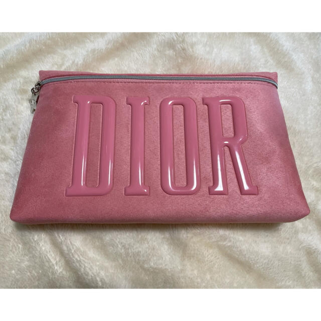 Dior(ディオール)のお値下げ！Dior アメニティ　ピンク　ビックポーチ レディースのファッション小物(ポーチ)の商品写真