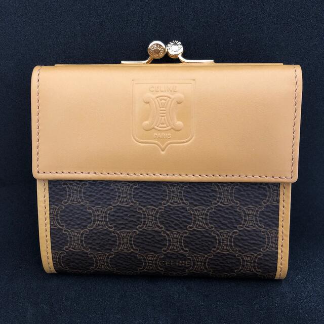 新品！CÉLINE  マカダム柄2つ折りがま口財布セリーヌ