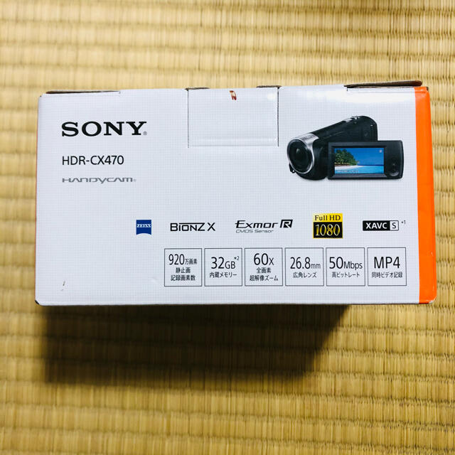 SONY(ソニー)の【本日限定】SONY ハンディービデオカメラ HDR-CX470 W スマホ/家電/カメラのカメラ(ビデオカメラ)の商品写真