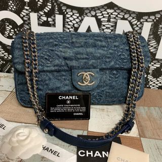 お値下げ★シャネル.CHANEL.デニムバッグ.カメリア付き