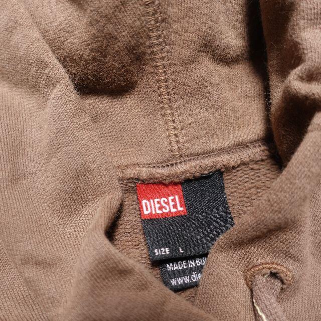 DIESEL(ディーゼル)のDIESEL　パーカー　メンズ　ブラウン メンズのトップス(パーカー)の商品写真