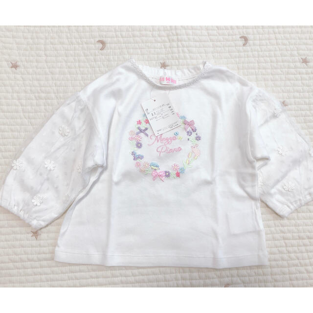 mezzo piano(メゾピアノ)のmezzo piano  トップスセット キッズ/ベビー/マタニティのキッズ服女の子用(90cm~)(Tシャツ/カットソー)の商品写真