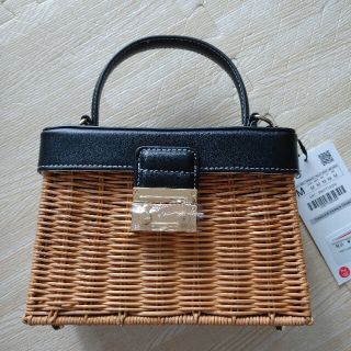 ザラ(ZARA)のザラZARAラタンミノディエールケースかごバッグカゴバッグショルダーバッグ(かごバッグ/ストローバッグ)