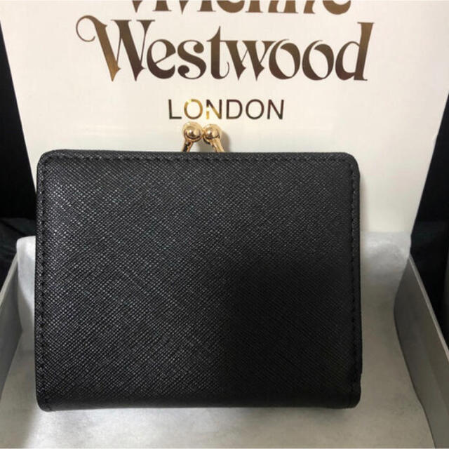 Vivienne Westwood(ヴィヴィアンウエストウッド)のヴィヴィアン 財布　二つ折り財布 vivienne westwood がま口　黒 メンズのファッション小物(折り財布)の商品写真