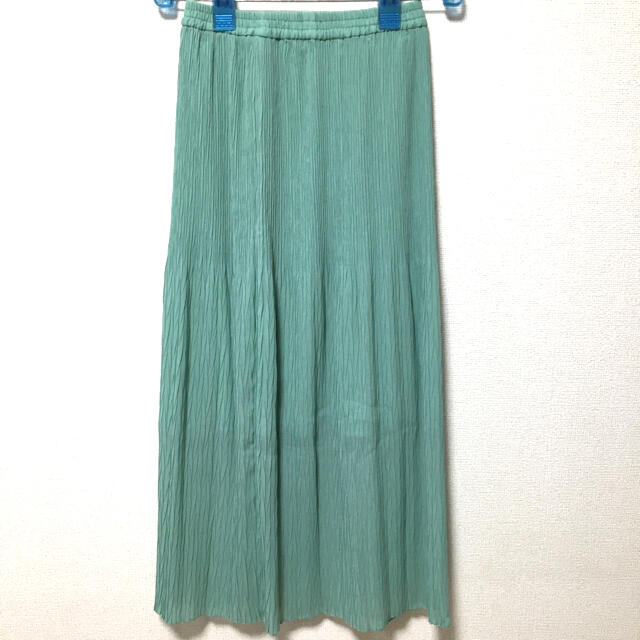 w closet(ダブルクローゼット)のプリーツスカート　ミント　ダブクロ レディースのスカート(ロングスカート)の商品写真