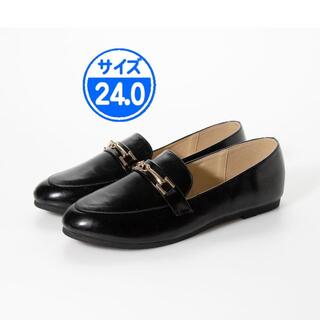 【新品 未使用】パンプス 24.0cm ブラック 黒 20443(ハイヒール/パンプス)