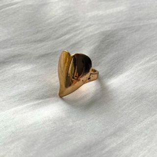 ロキエ(Lochie)の୨୧ Vintage rétro Gold Heart Ring(リング(指輪))