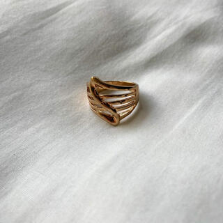 ロキエ(Lochie)の୨୧ Vintage rétro Gold Unique Ring(リング(指輪))