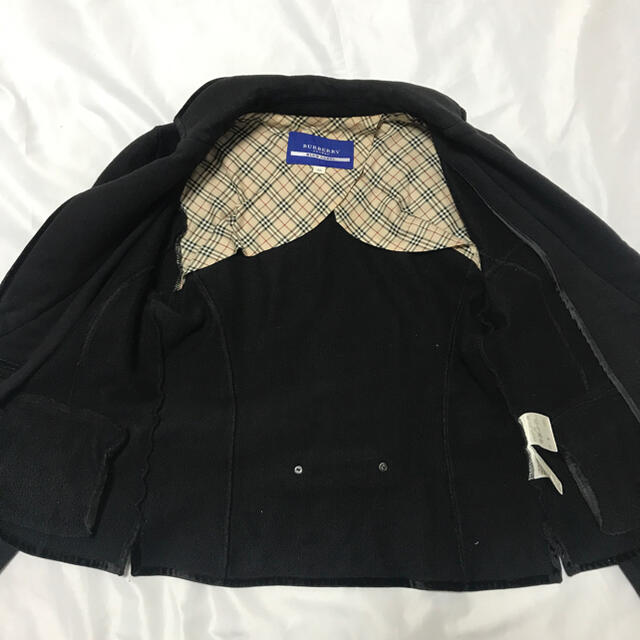 BURBERRY BLUE LABEL(バーバリーブルーレーベル)のBURBERRY テーラードジャケット ノバチェック 38 三陽商会 薄手 レディースのジャケット/アウター(テーラードジャケット)の商品写真