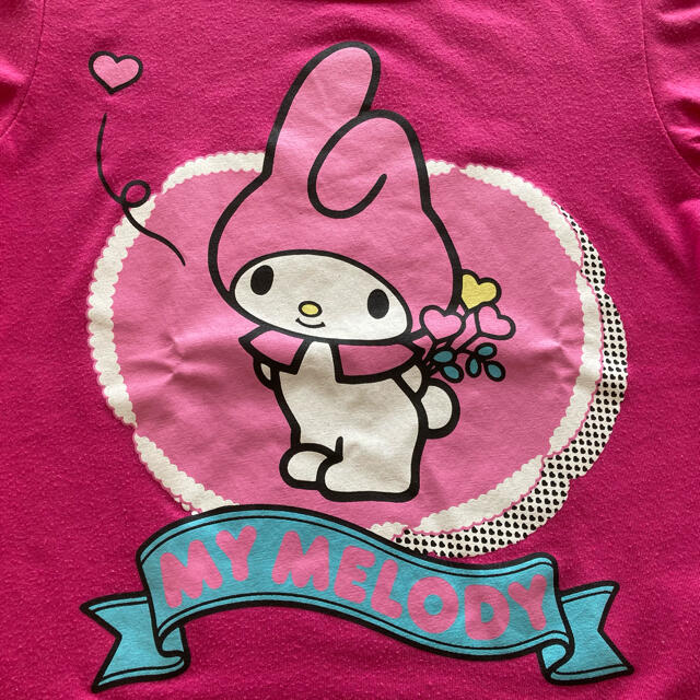 マイメロディ(マイメロディ)のるん様専用　マイメロディ　半袖Tシャツ　110cm キッズ/ベビー/マタニティのキッズ服女の子用(90cm~)(Tシャツ/カットソー)の商品写真