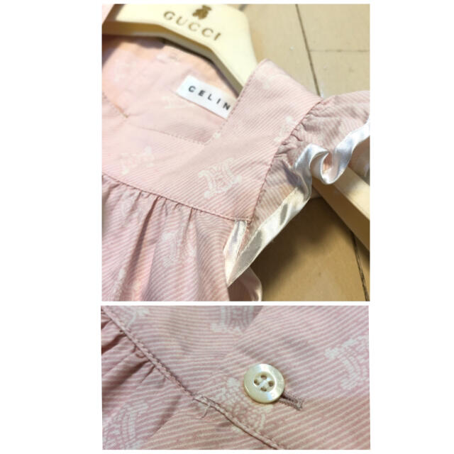 celine(セリーヌ)のnitra様専用☆CELINE☆エプロントップス☆100140 キッズ/ベビー/マタニティのキッズ服女の子用(90cm~)(Tシャツ/カットソー)の商品写真