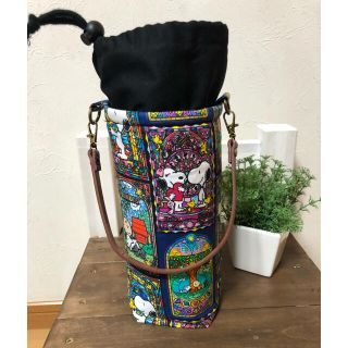 スヌーピー(SNOOPY)のステンドグラス　スヌーピ　ペットボトルカバー　ハンドメイド(その他)