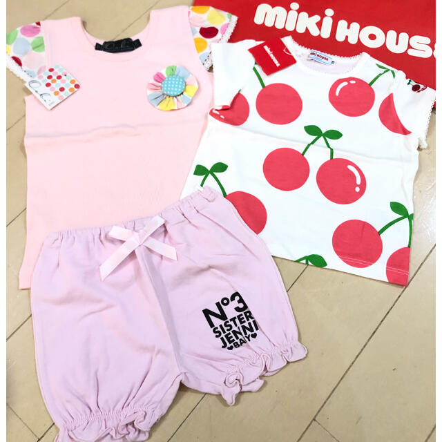 mikihouse(ミキハウス)の☆新タグ3点セット☆MIKIHOUSE,JENNI,Oobi☆ キッズ/ベビー/マタニティのベビー服(~85cm)(その他)の商品写真