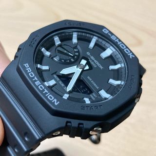 ジーショック(G-SHOCK)のgショック カシオーク白黒 中古美品(腕時計(デジタル))