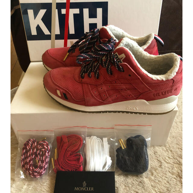 モンクレール キス アシックス コラボ スニーカー Moncler KITH