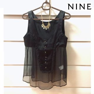 ナイン(NINE)のNINE ノースリーブカットソー(カットソー(半袖/袖なし))