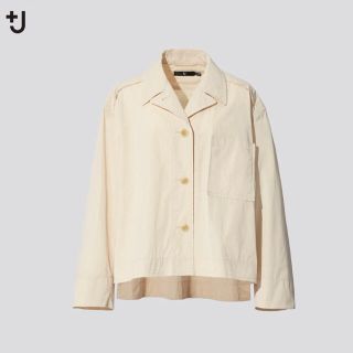 ユニクロ(UNIQLO)のUNIQLO +J オーバーサイズシャツジャケット　Lサイズ　新品未使用(ナイロンジャケット)