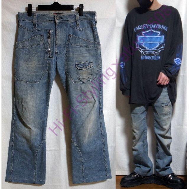 DIESEL(ディーゼル)の正規品 DIESEL ディーゼル フレア ブーツカット デニムパンツ 29 メンズのパンツ(デニム/ジーンズ)の商品写真