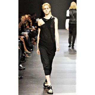 アンドゥムルメステール(Ann Demeulemeester)のアンドゥムルメステール ANN DEMEULEMEESTER ロングカットソー(ひざ丈ワンピース)