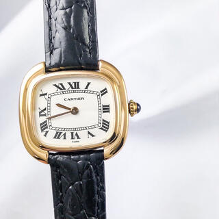 カルティエ(Cartier)の【仕上済】カルティエ スクエア SM 70' K18YG レディース 腕時計(腕時計)