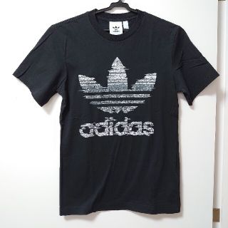 アディダス(adidas)のadidas originals ブラック ロゴ Tシャツ  XS(Tシャツ/カットソー(半袖/袖なし))