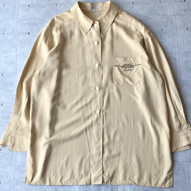 BURBERRY - Burberry バーバリー シルクシャツ ヴィンテージ 長袖
