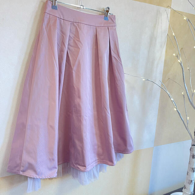 dazzlin(ダズリン)のdazzlin ダズリン スカート ミモレ丈 ピンク レディースのスカート(ロングスカート)の商品写真