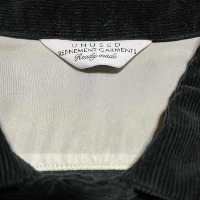 UNUSED(アンユーズド)のUNUSED (アンユーズド) コーデュロイシャツ ブラックサイズ 3 メンズのトップス(シャツ)の商品写真