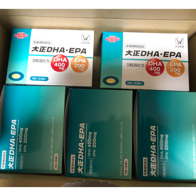 大正製薬 大正DHA・EPA 5粒×30袋 5箱　新品未開封