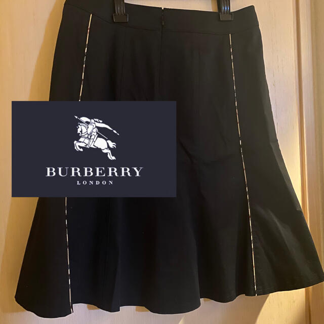 BURBERRY - ひろ様 バーバリー バーバリーロンドン スカート黒 Aライン