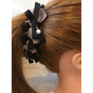 トリプルリボン♡バナナクリップ(ヘアアクセサリー)