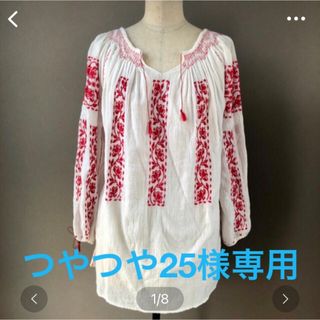 サンタモニカ(Santa Monica)のusedルーマニア刺繍ブラウス(シャツ/ブラウス(長袖/七分))