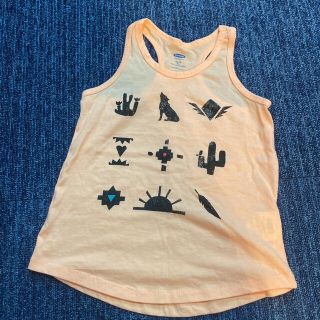 オールドネイビー(Old Navy)のオールドネイビー タンクトップ オレンジ色 XS(5) 100〜(Tシャツ/カットソー)