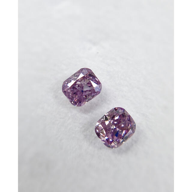 素晴らしい価格 ピンクダイヤモンドルース ペア計0.232ct・F intense