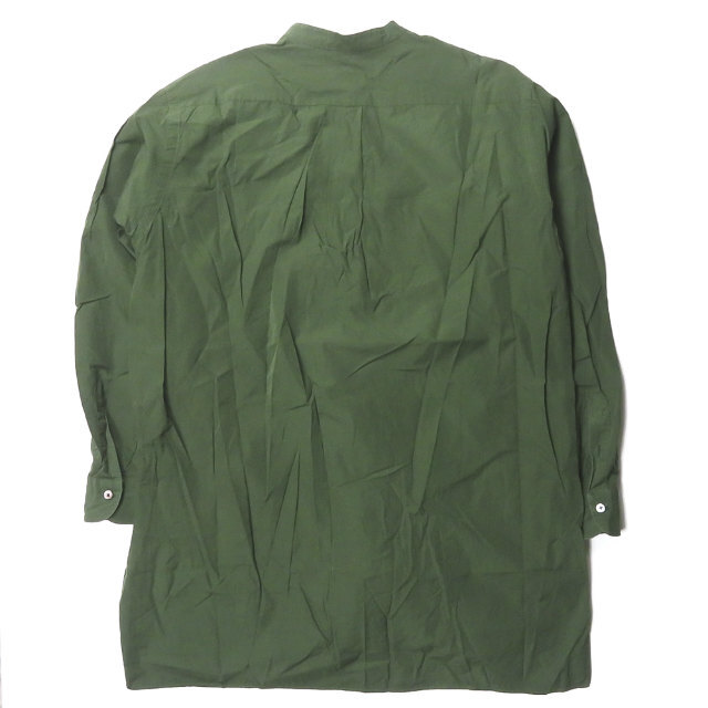 COMOLI(コモリ)のCOMOLI コモリ バンドカラーシャツ 長袖シャツ 2 グリーン メンズ メンズのトップス(シャツ)の商品写真
