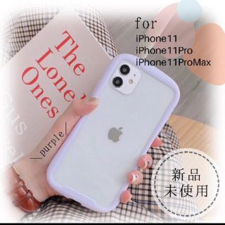 ●送料無料● スマホケース iPhone11ProMax シンプル パープル(iPhoneケース)