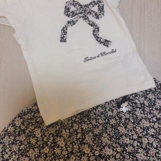 タルティーヌ エ ショコラ(Tartine et Chocolat)の★タルティーヌエショコラ　トップス&キュロットセット110★(Tシャツ/カットソー)