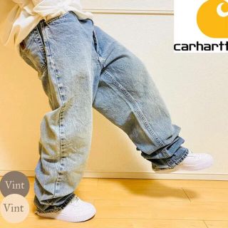 カーハート(carhartt)の【USA製】カーハート ストーンウォッシュ バギーデニムパンツ テーパード(デニム/ジーンズ)