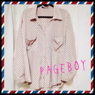 ページボーイ(PAGEBOY)の値下げ☆PAGEBOY☆ドット柄シャツ(シャツ/ブラウス(長袖/七分))