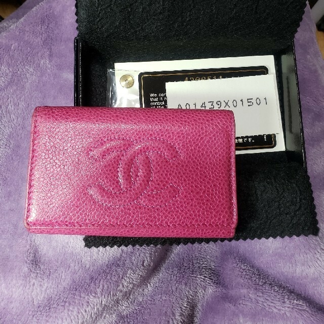 CHANEL☆キャビアスキン☆6連キーケース キーケース ファッション小物